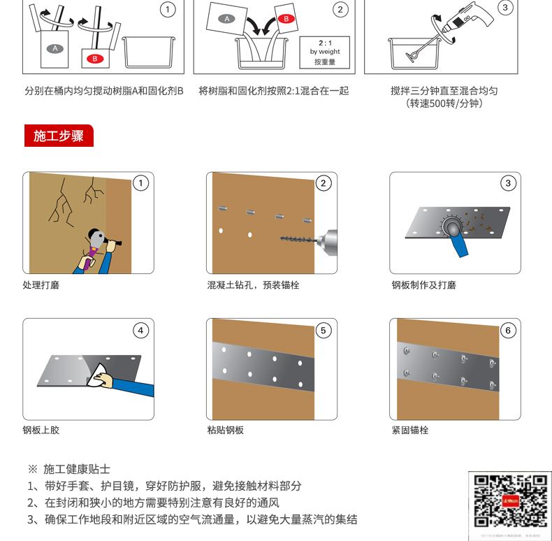 包钢泗水粘钢加固施工过程